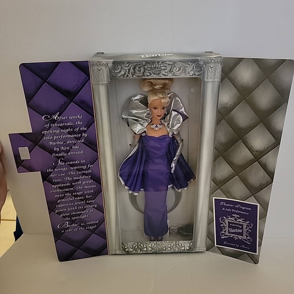 Barbie Purple Evening Gown Doll with Silver Details